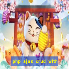 php ajax crud with datatables and bootstrap modals